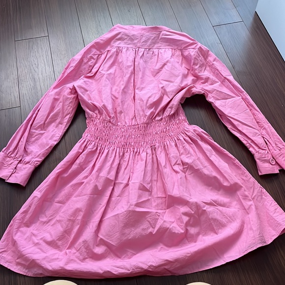 BUBBLE GUM PINK ZARA DRESS SIZE MEDIUM - Picture 2 of 3